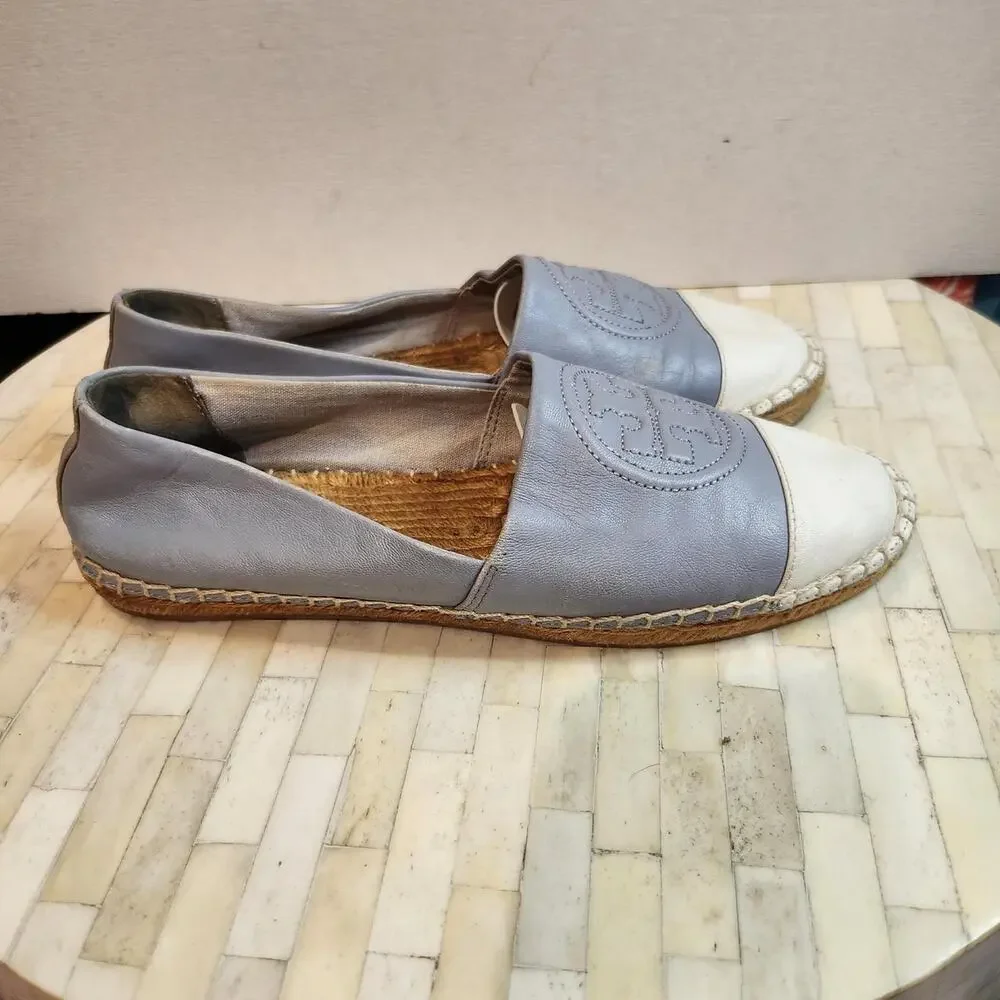 Tory Burch Ines color-block leather espadrille flats